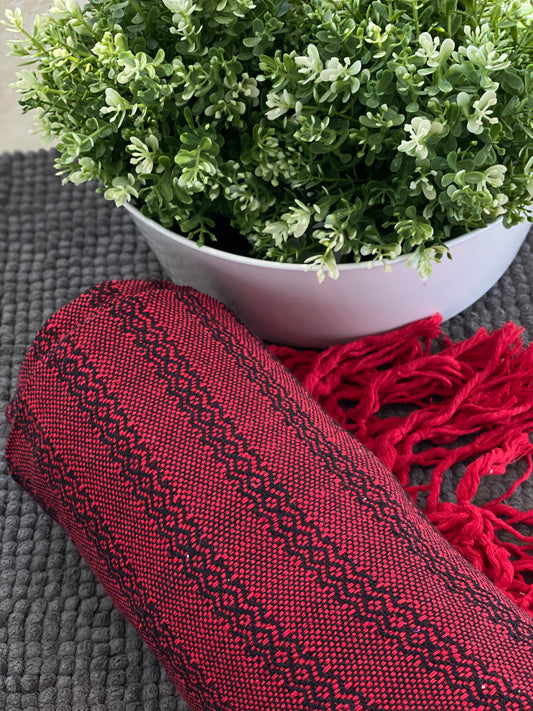 XL Baby Carrier (Fular) Mexican Rebozo Shawl -Cherry Fields - Rebozo Shop Lola My Love