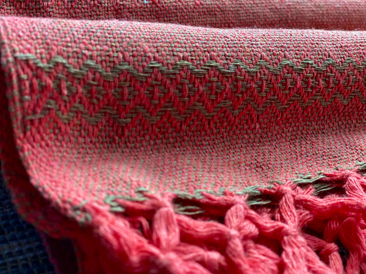 Mexican Rebozo Shawl - Mamey Sorbet-Lola My Love