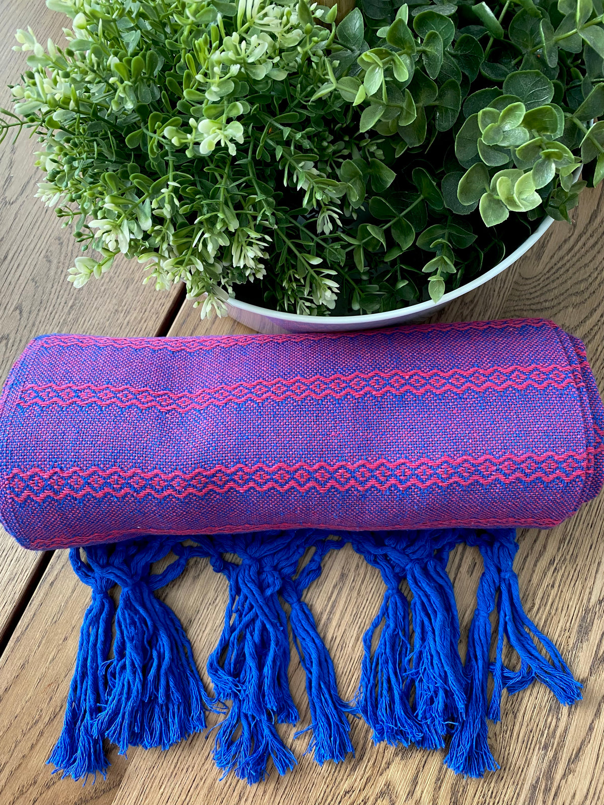 Mexican Rebozo Shawl - Blueberry Sorbet-Lola My Love
