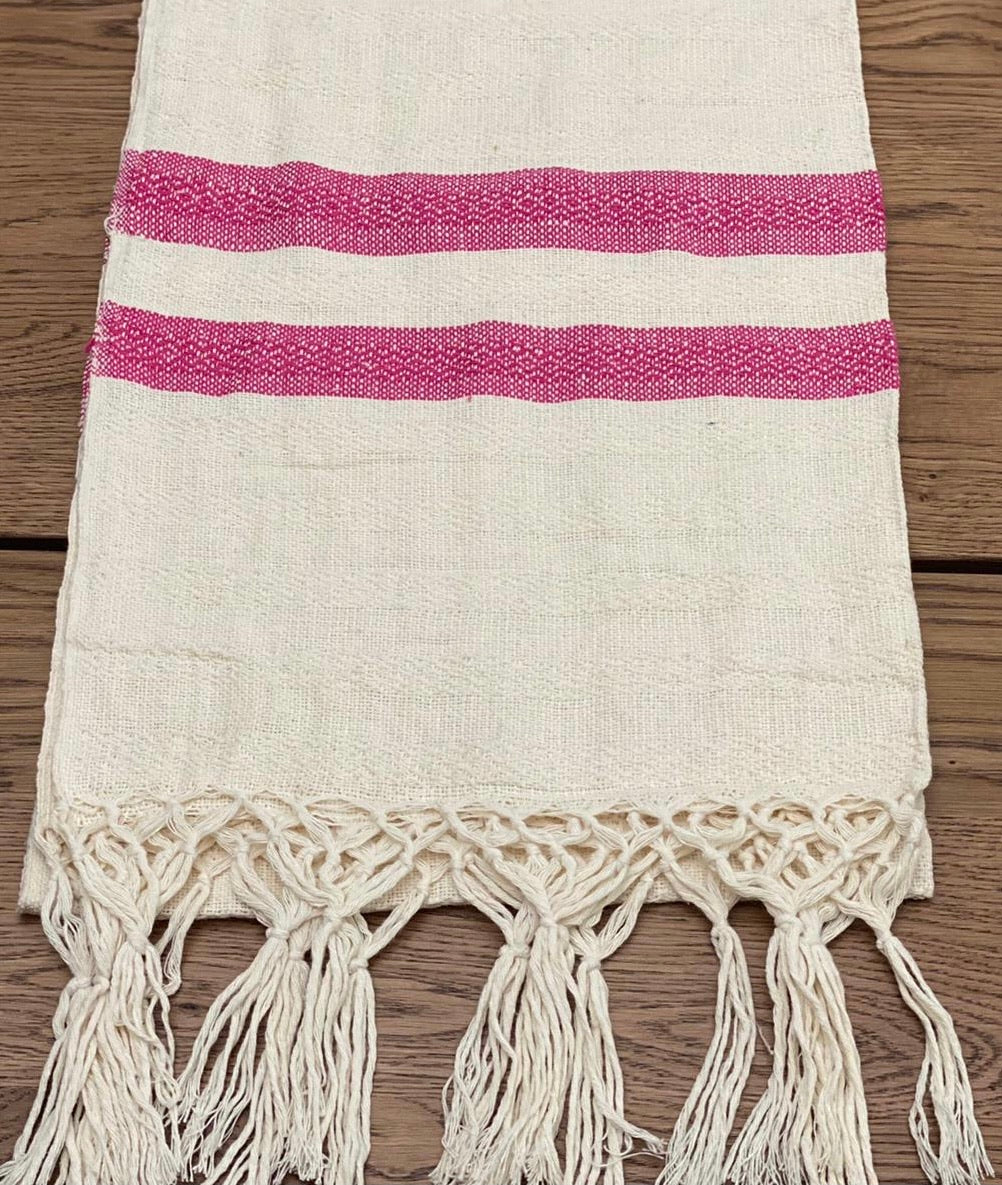 Mexican Motif Rebozo Shawl - Frosty Raspberry Rebozo Shop Lola My Love