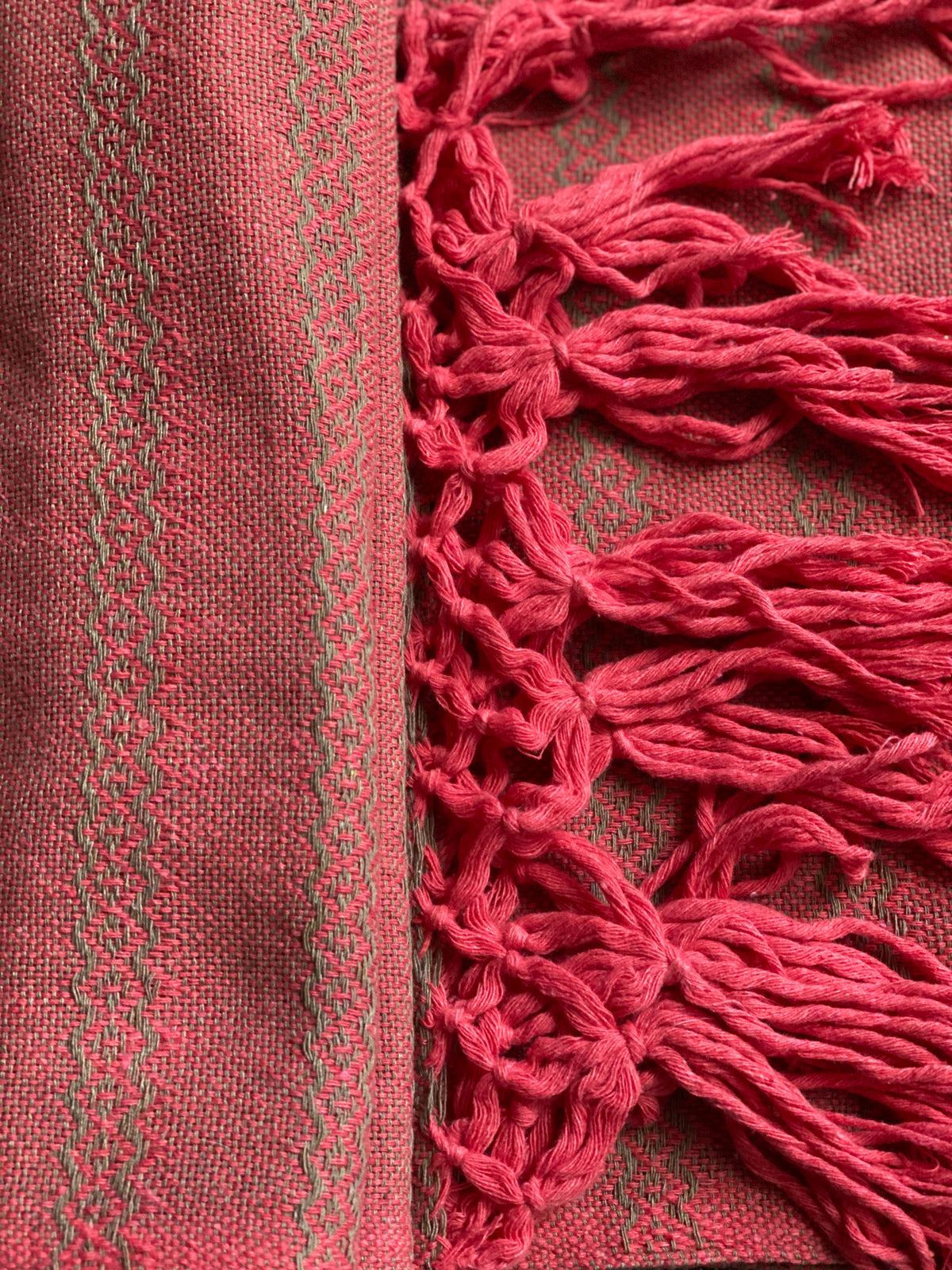 Mexican Rebozo Shawl - Mamey Sorbet-Lola My Love