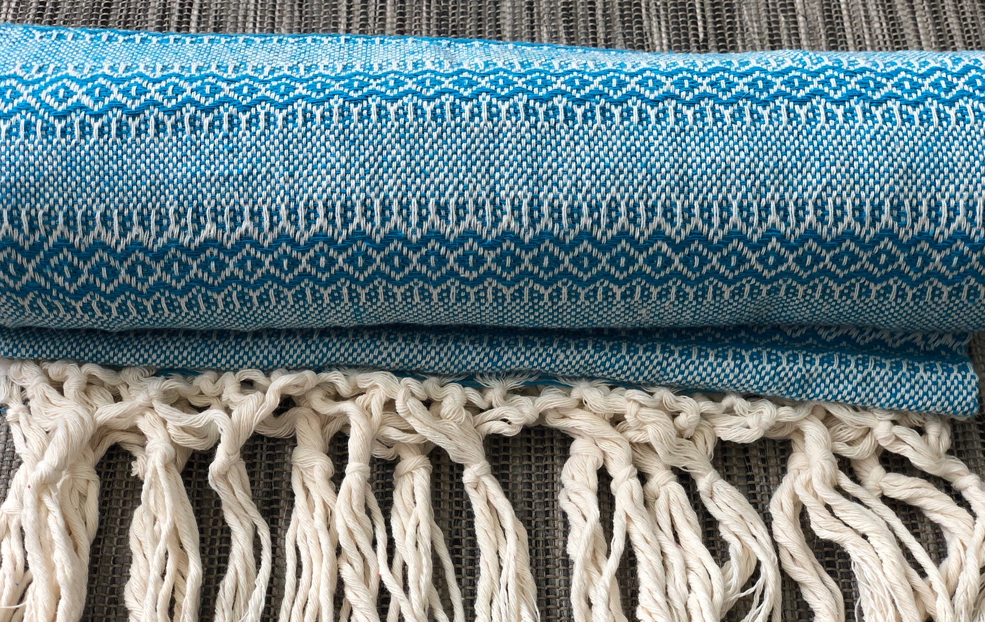 Mexican Rebozo Shawl - Blue Dreams - Lola My Love