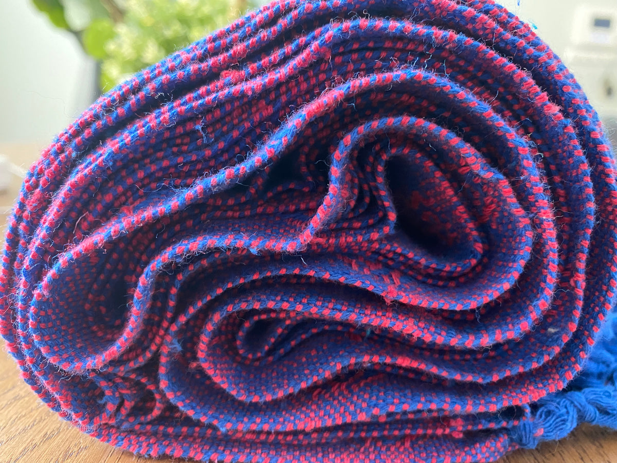 Mexican Rebozo Shawl - Blueberry Sorbet-Lola My Love