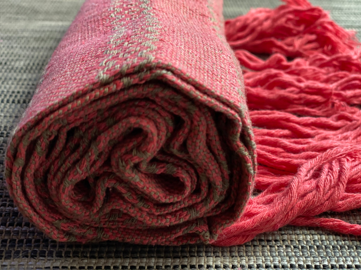 Mexican Rebozo Shawl - Mamey Sorbet-Lola My Love