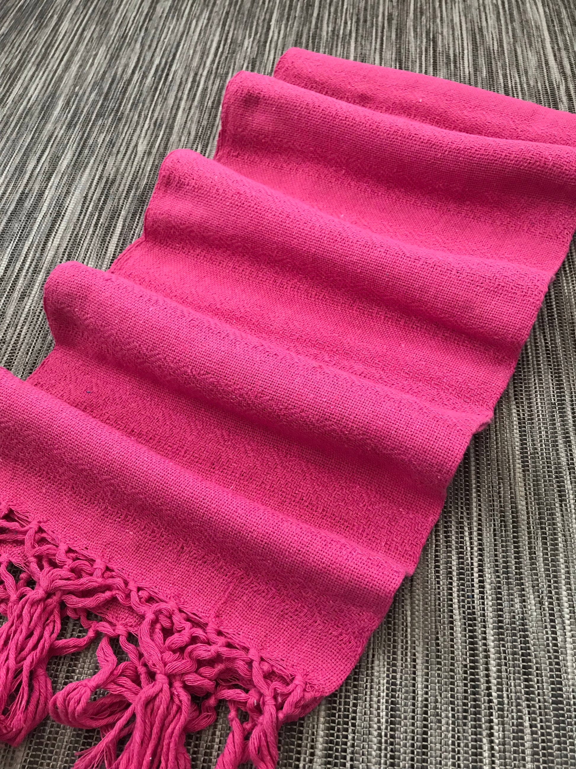 Mexican Rebozo Shawl - Sweet Pink - Lola My Love