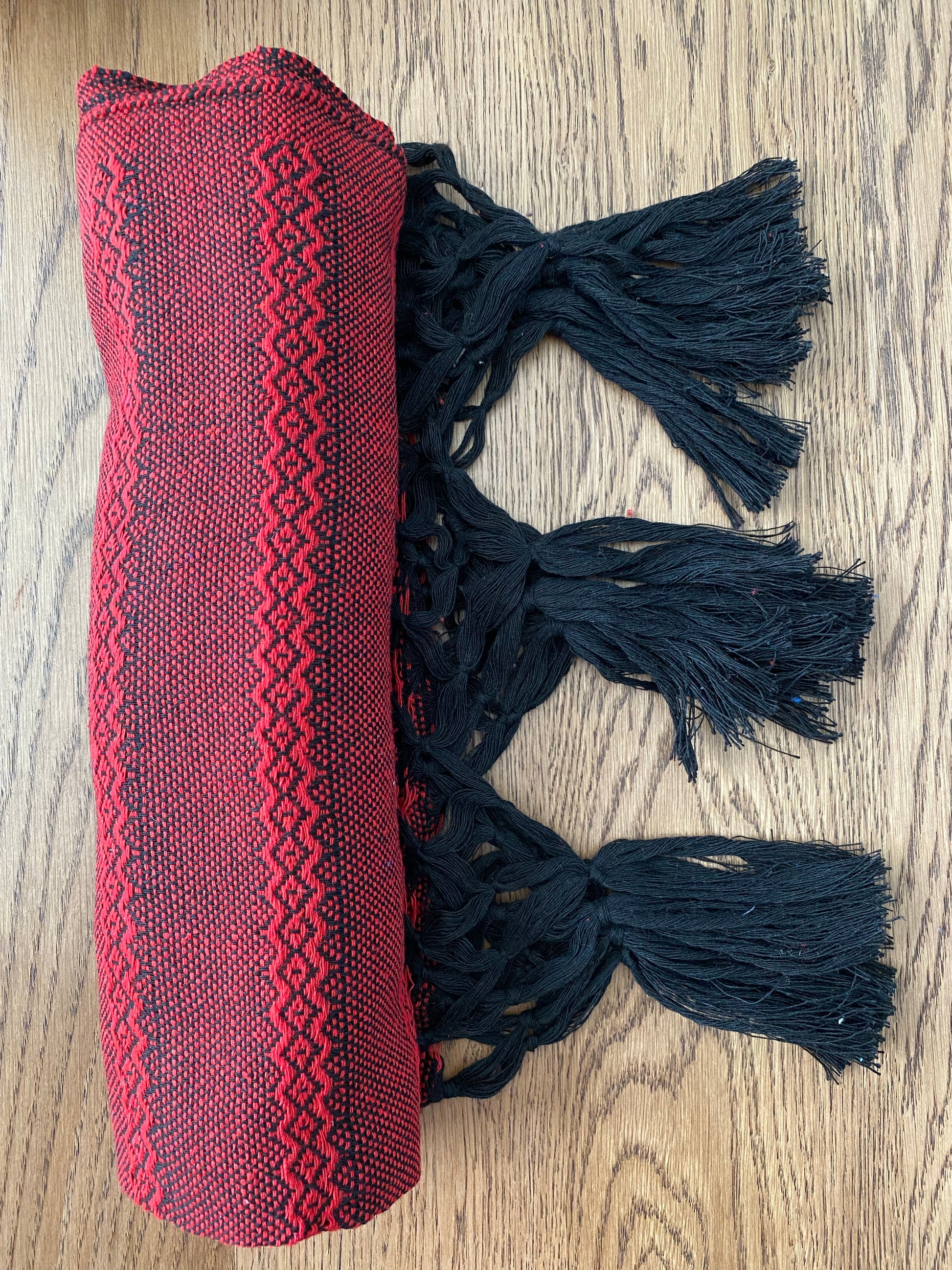 Mexican Rebozo Shawl - Heartbeats - Lola My Love