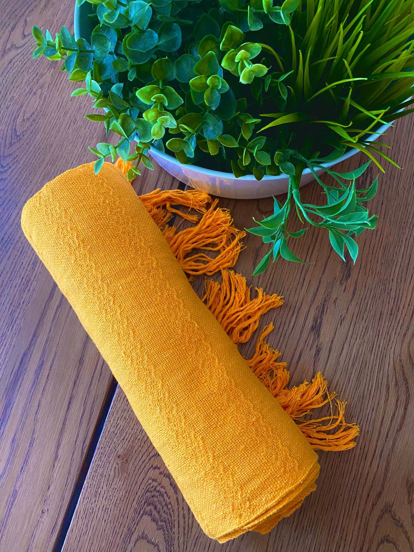 Mexican Cotton Rebozo & Baby Wrap - Honey Mustard