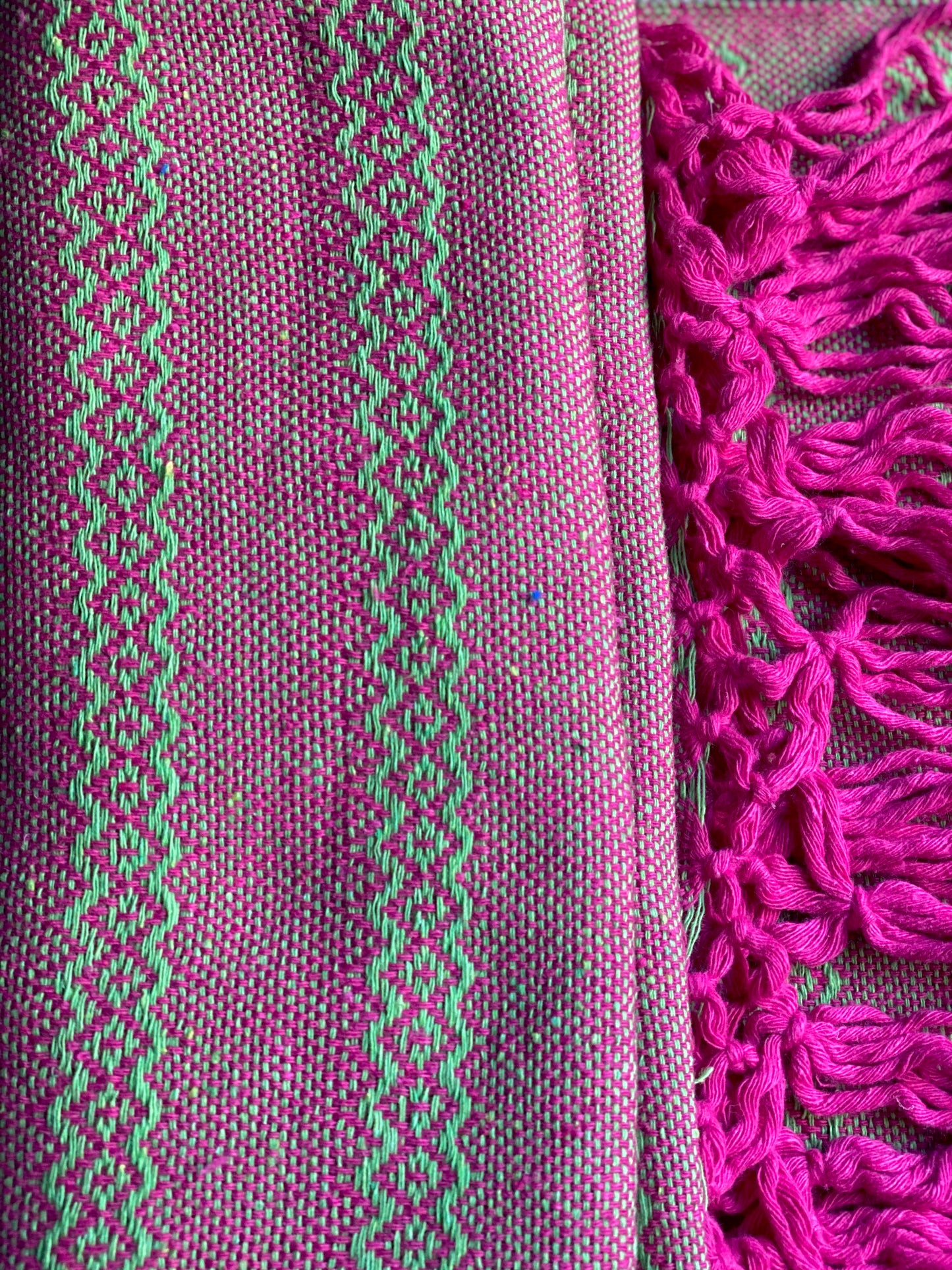 Mexican Rebozo Shawl - Strawberry Lemonade - Rebozo Shop Lola My Love