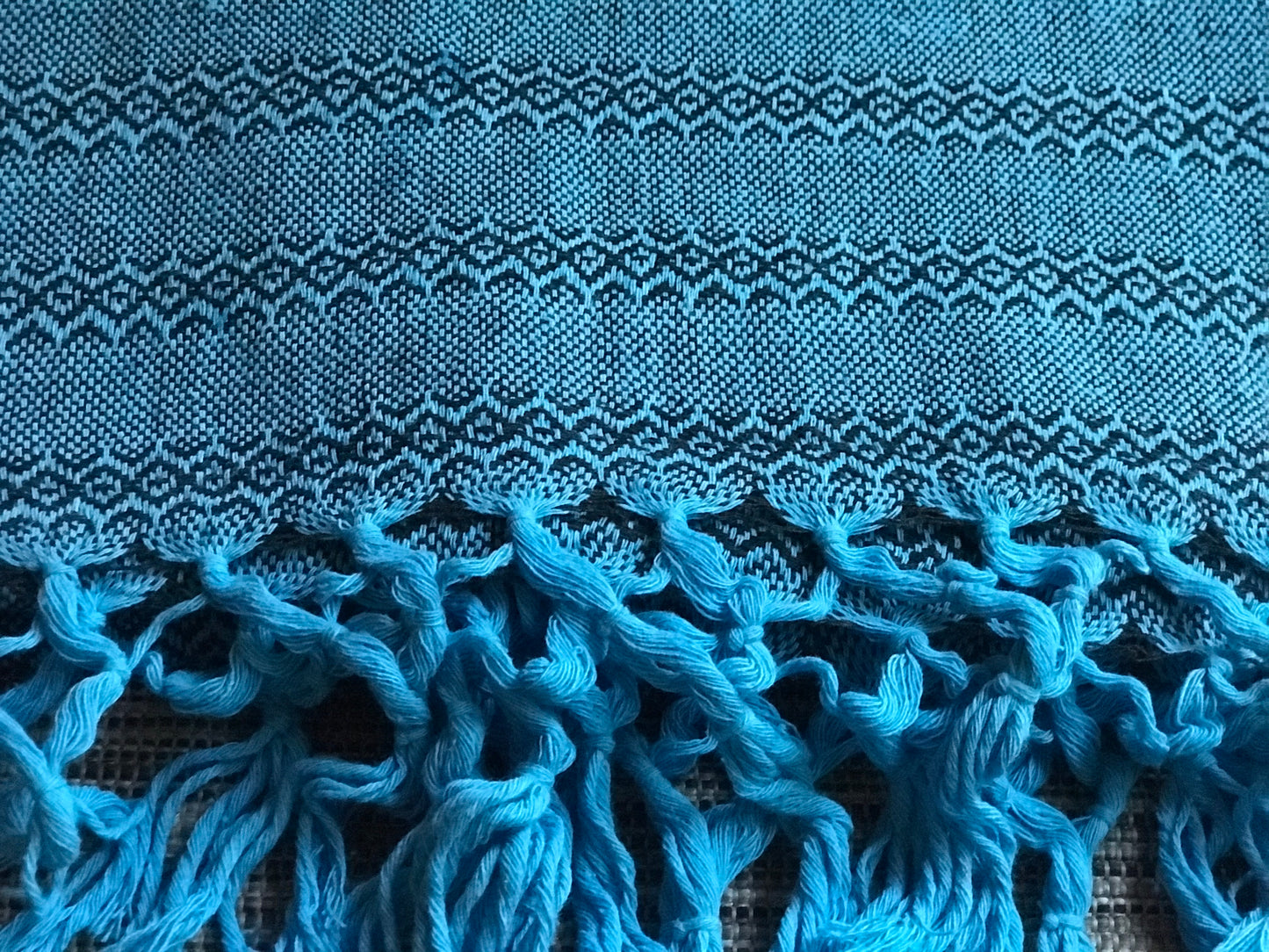 Mexican Rebozo Shawl - Blue Stone - Lola My Love