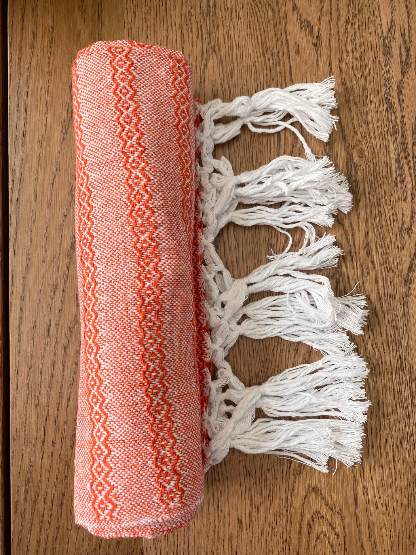 Mexican Rebozo Shawl - Orange Sunrise - Lola My Love