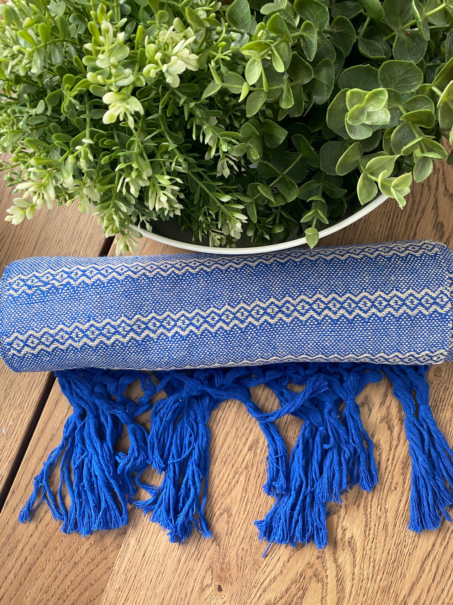 Mexican Rebozo Shawl - Peaceful Thinking - Lola My Love