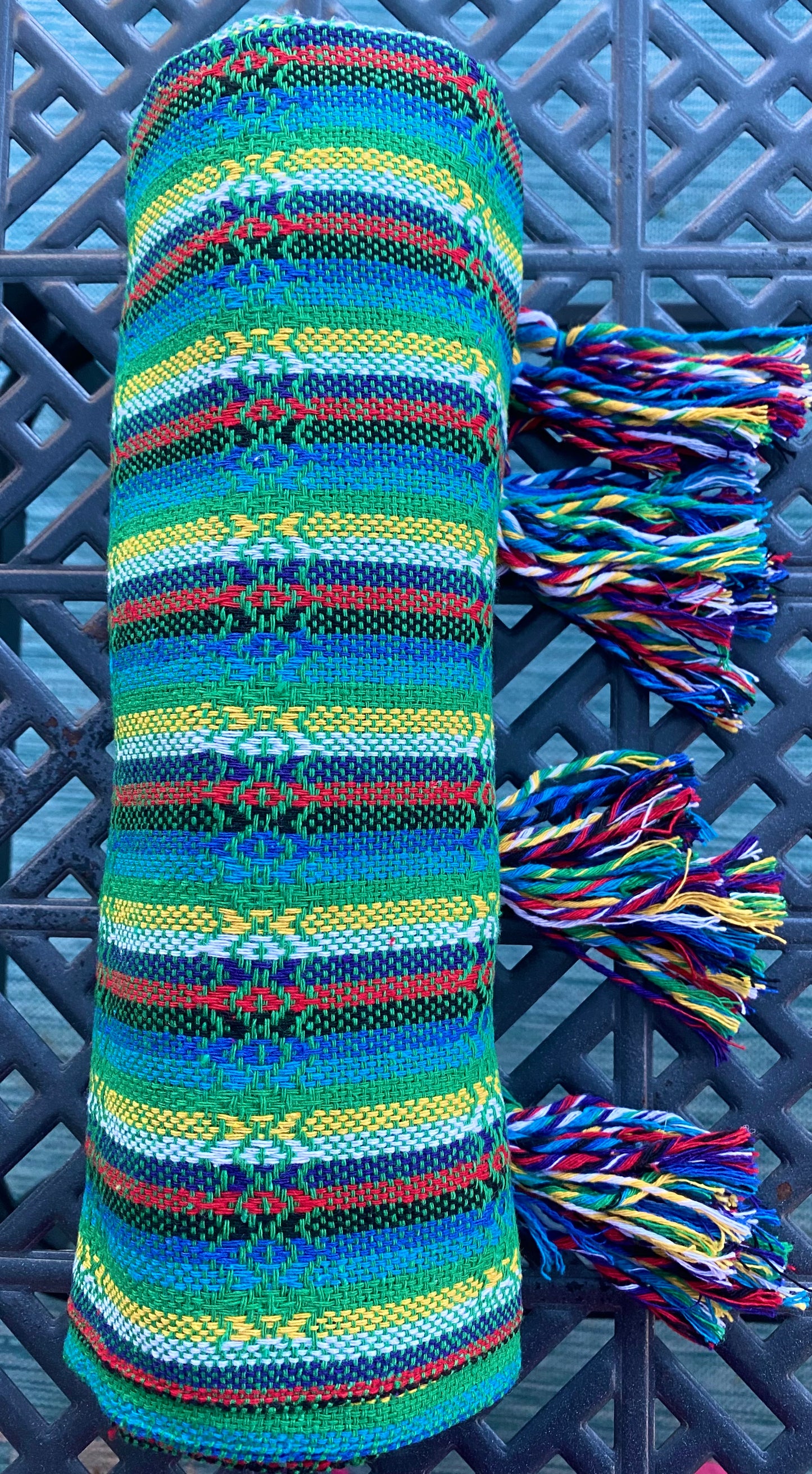 Mexican Cotton Rebozo & Baby Carrier - Spring Rainbow