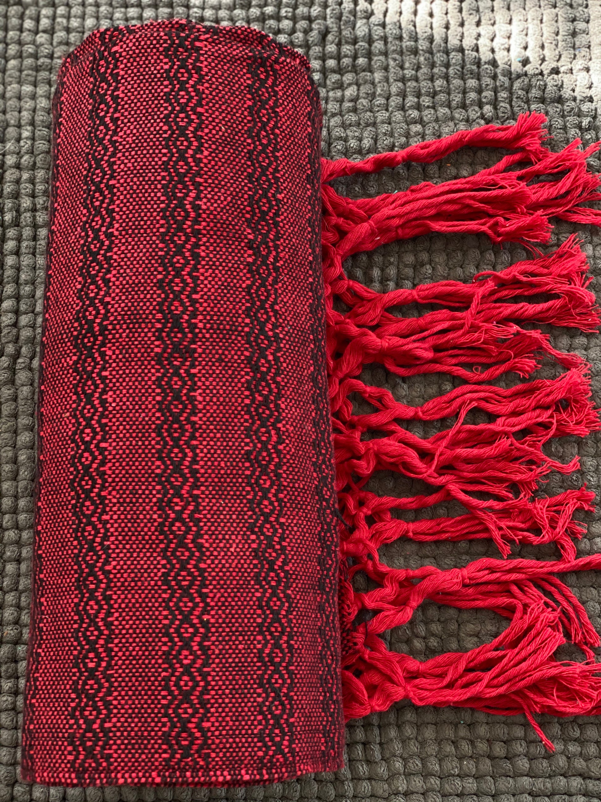 XL Baby Carrier (Fular) Mexican Rebozo Shawl -Cherry Fields - Rebozo Shop Lola My Love