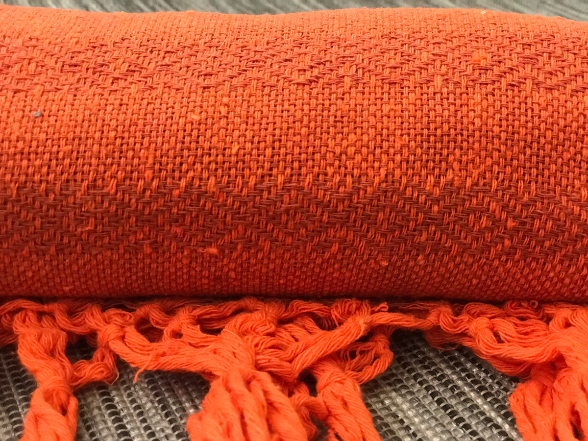 UNIQUE Mexican Rebozo Shawl - Pumpkin Juice-Lola My Love