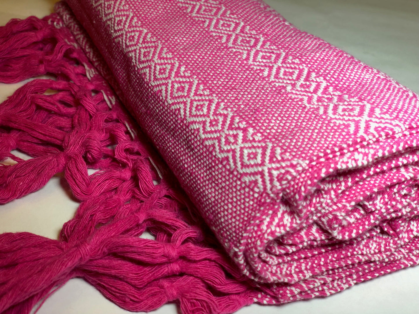 Mexican Rebozo Shawl - Strawberry Love - Lola My Love