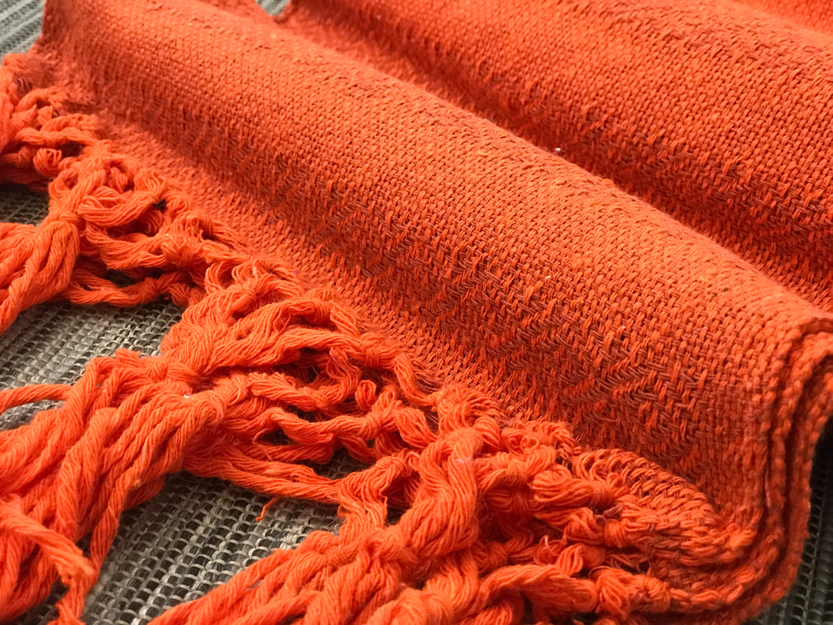 UNIQUE Mexican Rebozo Shawl - Pumpkin Juice-Lola My Love